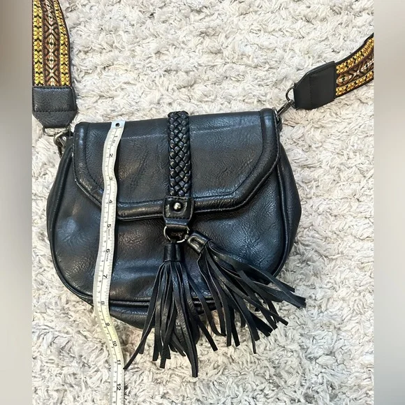 Antik Kraft black purse with reversible strap crossbody bag - Picture 8 of 10